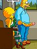 I got so horny that my dick is bulging tight un my pants - The Simptoons, Christmas at nursing home by welcomix (tufos)