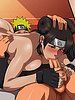 Naruto bomb: Busty honeys share big meaty cock by Cyberunique