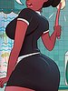 Andy is horny more than usual, and takes the opportunity to rub the dick in her ass - The Naughty Home - Mop On the Maid by welcomix (tufos)