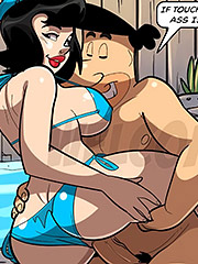 I wasn't too happy seeing my husband enjoying your wife's ass either - The Flintstoons, Day fuck by welcomix (tufos)