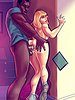 Girls stop distracting, keep rehearsing - Interracial cartoon by Michi