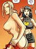 Fuck, this skirt is too tight - The Curse of The Black Mantis by jab comix